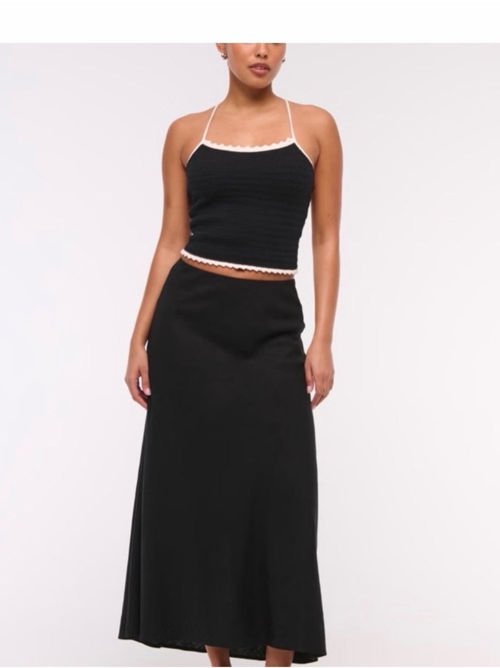 NWT - a&w linen blend maxi skirt